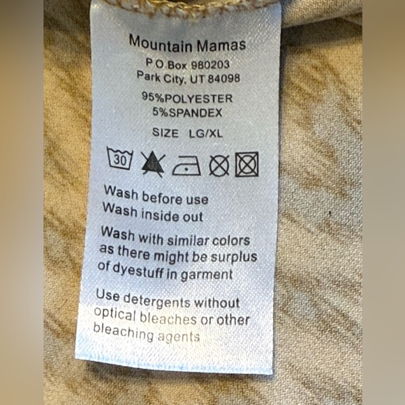 Mountain Mamas size L/XL geometric mustard colored geometric - Picture 3 of 5